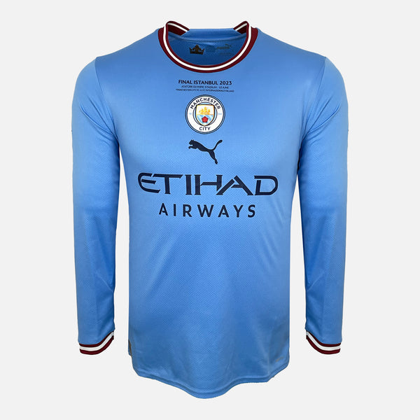 2023 Manchester City Home Shirt Grealish 16 long sleeve CL Final [New] S