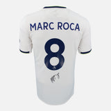 Framed Marc Roca Signed Leeds United Shirt 2022-23 Home [Mini]