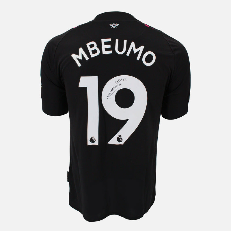 Framed Bryan Mbeumo Signed Brentford Shirt 2022-23 Third away [Mini]
