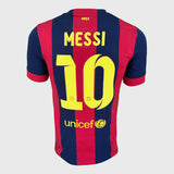2014-15 Barcelona Home Shirt Messi 10 Treble [Perfect] M