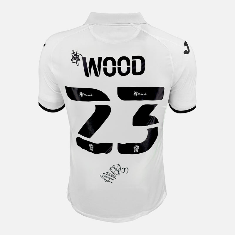 Framed Nathan Wood Signed Swansea City Shirt 2022-23 Home [Modern]