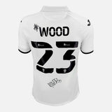 Framed Nathan Wood Signed Swansea City Shirt 2022-23 Home [Mini]