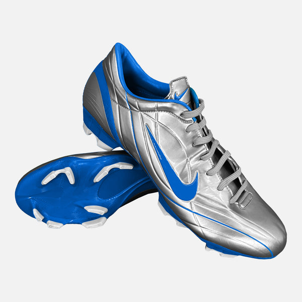 Nike Mercurial Vapor II Boots Silver/Blue R9 [Perfect] UK 8