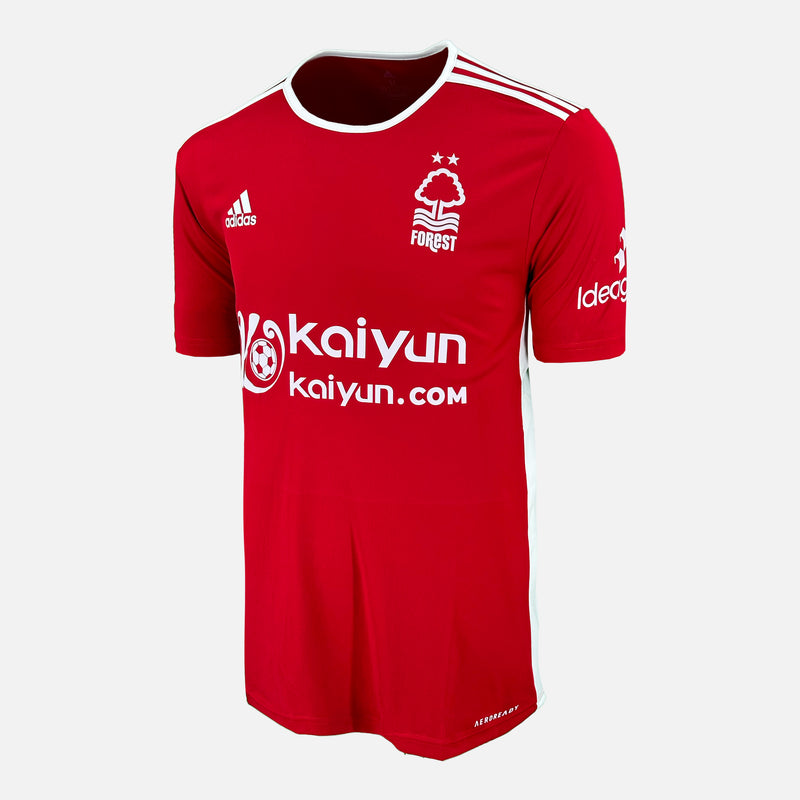 Morgan Gibbs-White Signed Nottingham Forest Shirt Red Home [10]