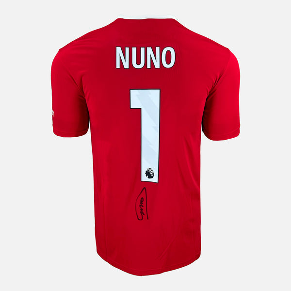 Nuno Espírito Santo Signed Nottingham Forest Shirt Red Home [1]