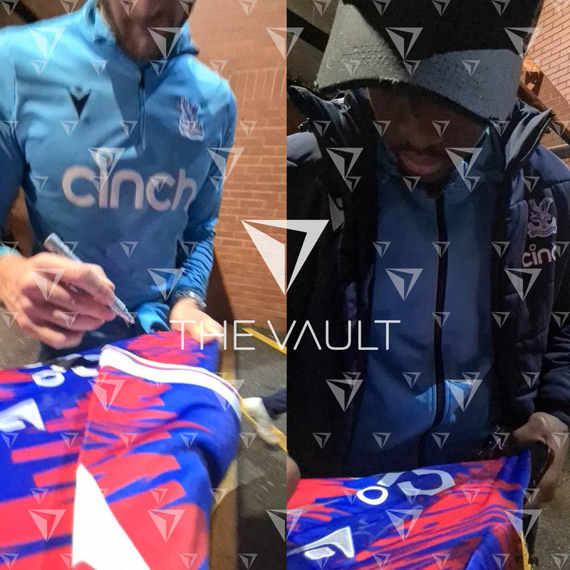 Squad Signed Crystal Palace Shirt 2022-23 Home [15 Autographs]