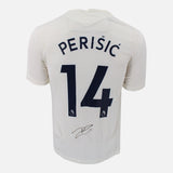 Framed Ivan Perisic Signed Tottenham Hotspur Shirt 2021-22 Home [Mini]