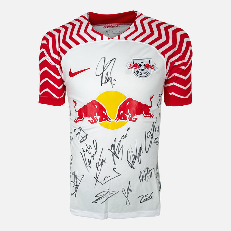 Framed Squad Signed RB Leipzig Shirt 2023-24 Home [Mini]