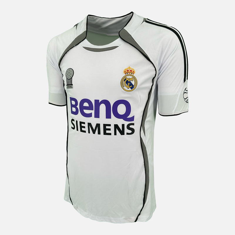 Roberto Carlos Signed Real Madrid Shirt 2006-08 Home [3]