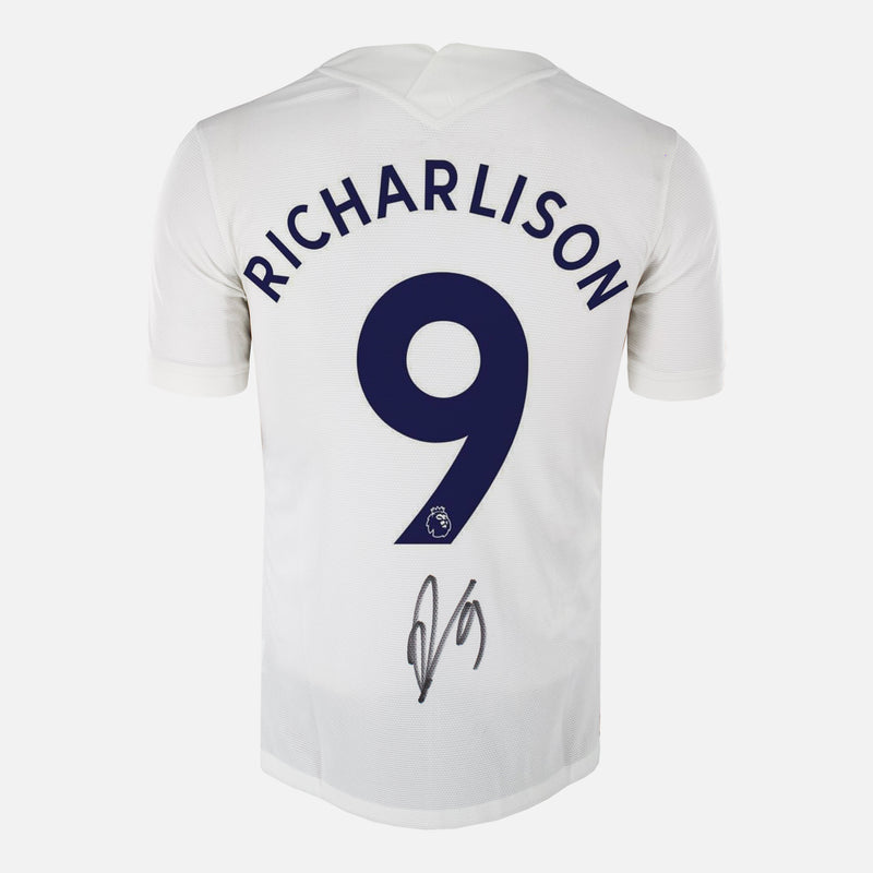 Framed Richarlison Signed Tottenham Hostpur Shirt 2021-22 Home [Modern]