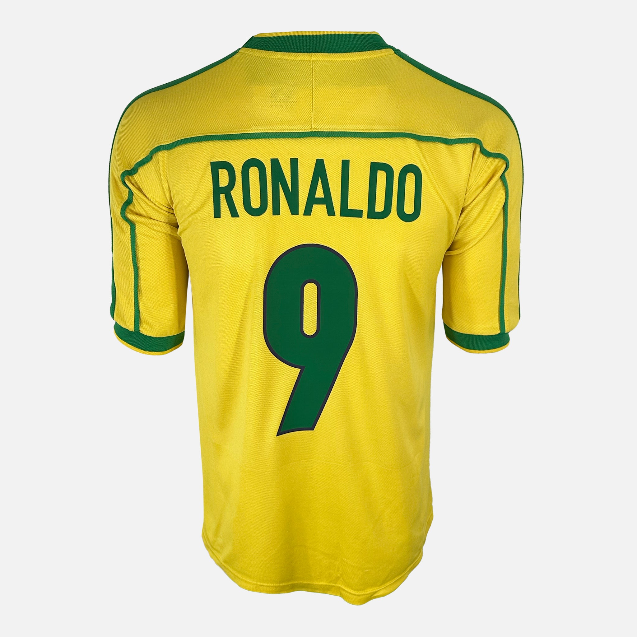 1998-00 Brazil Home Shirt Ronaldo 9 [Good] L