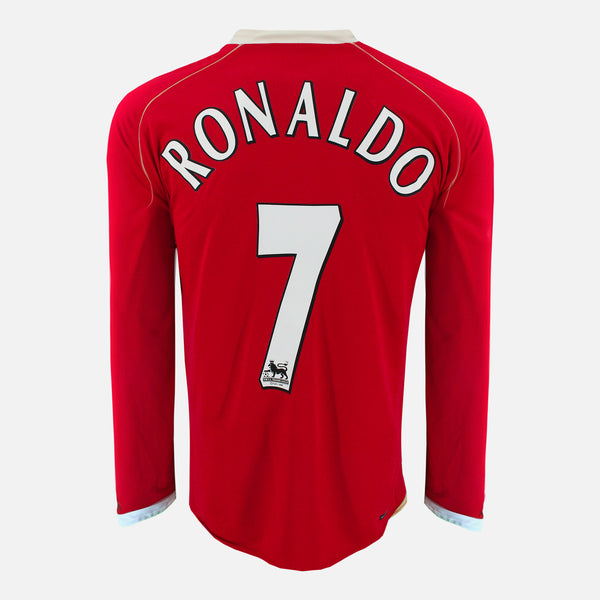 2006-07 Manchester United Home Shirt Ronaldo 7 long sleeve [Excellent] L