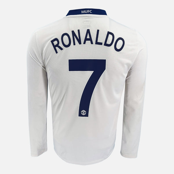 2008-09 Manchester United Away Shirt Ronaldo 7 Long sleeve [Perfect] S