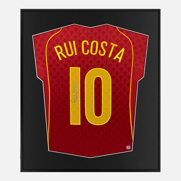 Framed Rui Costa Signed Portugal Shirt Euro 2004 [Mini]