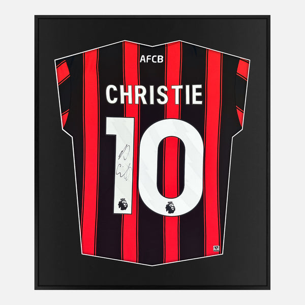 Framed Ryan Christie Signed Bournemouth Shirt Home 2023-24 [Mini]