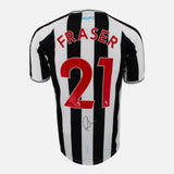 Framed Ryan Fraser Signed Newcastle United Shirt 2022-23 Home [Mini]