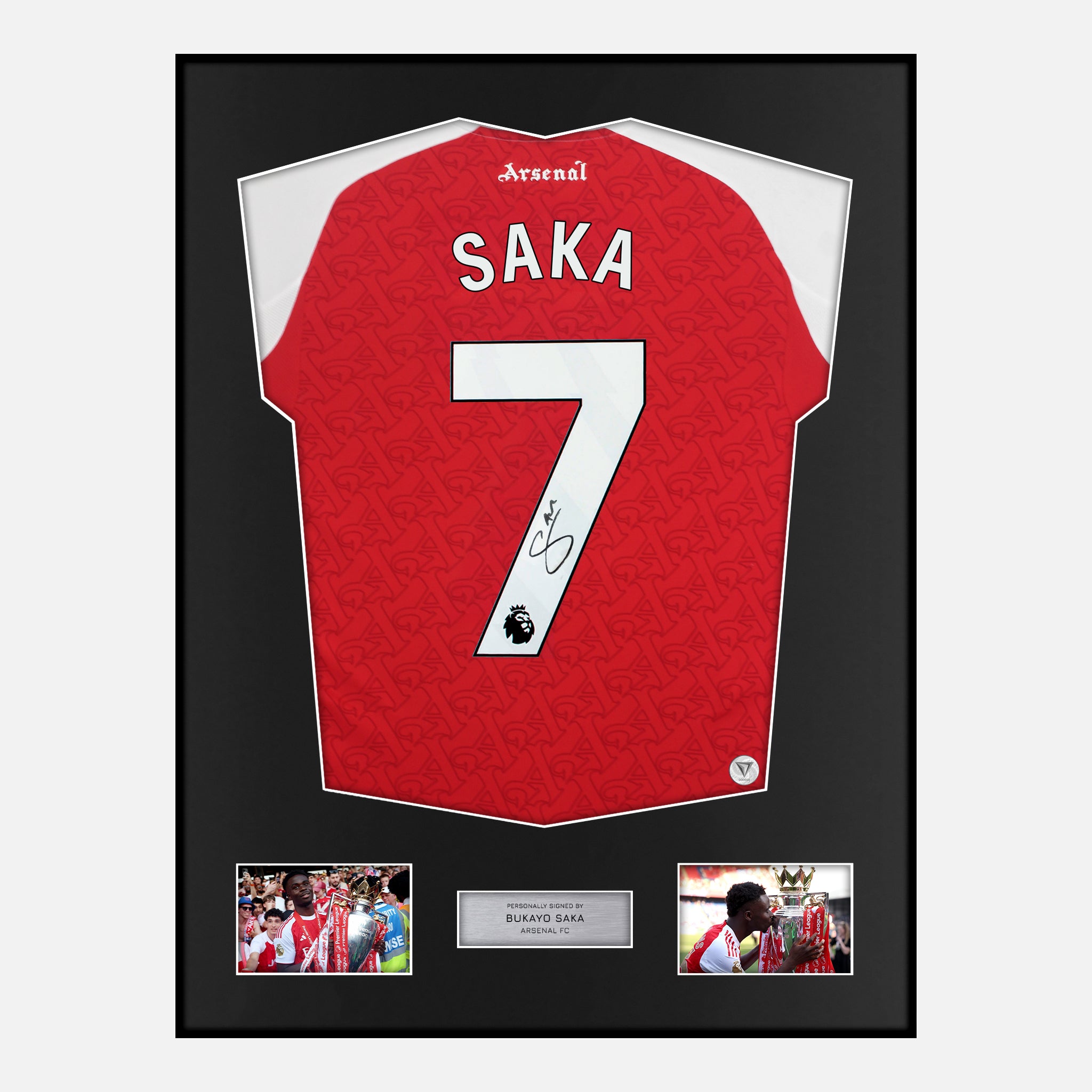 Framed Bukayo Saka Signed Arsenal Shirt 2025-26 | Classic