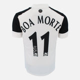 Framed Luís Boa Morte Signed Fulham Shirt Home [Mini]