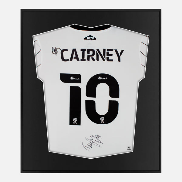 Framed Tom Cairney Signed Fulham Shirt 2021-22 Champions [Mini]