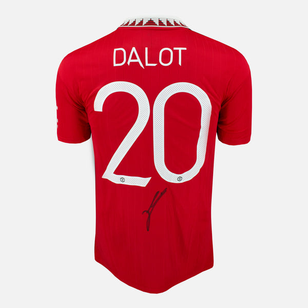 Diogo Dalot Signed Manchester United Shirt 2022-23 Home [20]