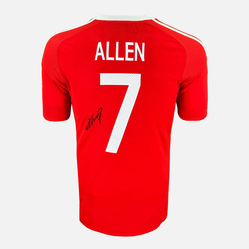 Framed Joe Allen Signed Wales Shirt Euro 2016 [Mini]