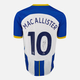 Framed Alexis Mac Allister Signed Brighton Shirt Home 2022-23 [Mini]