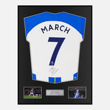 Framed Solly March Signed Brighton Shirt Home 2022-23 [Modern]