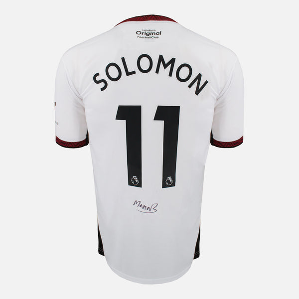 Manor Solomon Signed Fulham Shirt 2022-23 Home [11]