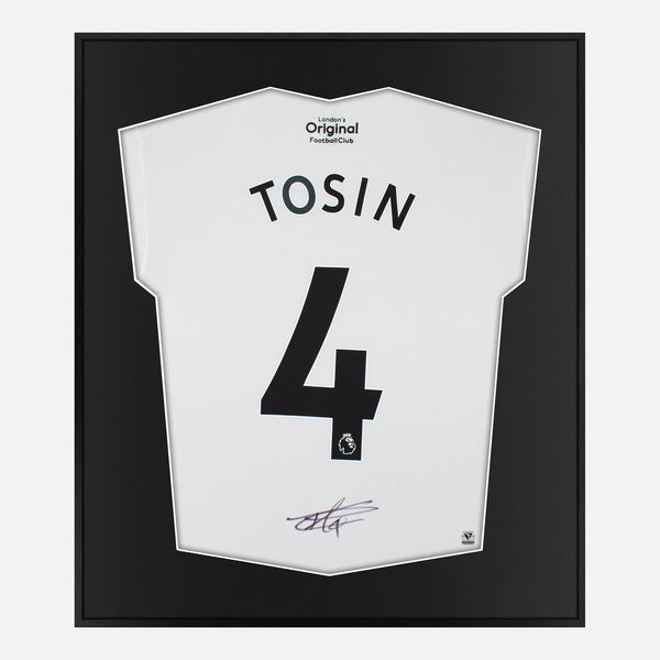 Framed Tosin Adarabioyo Signed Fulham Shirt 2022-23 Home [Mini]