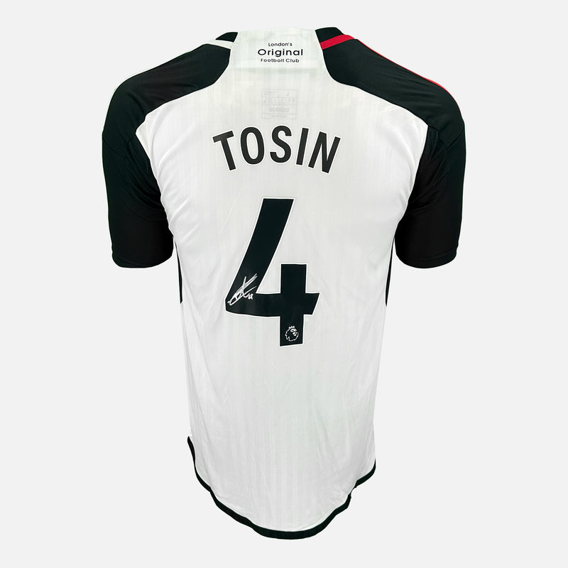 Framed Tosin Adarabioyo Signed Fulham Shirt 2023-24 Home [Mini]