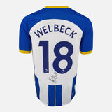 Framed Danny Welbeck Signed Brighton Shirt Home 2022-23 [Mini]