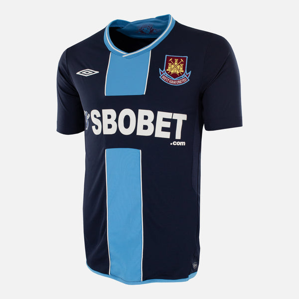 West Ham away shirt navy Umbro classic football kit