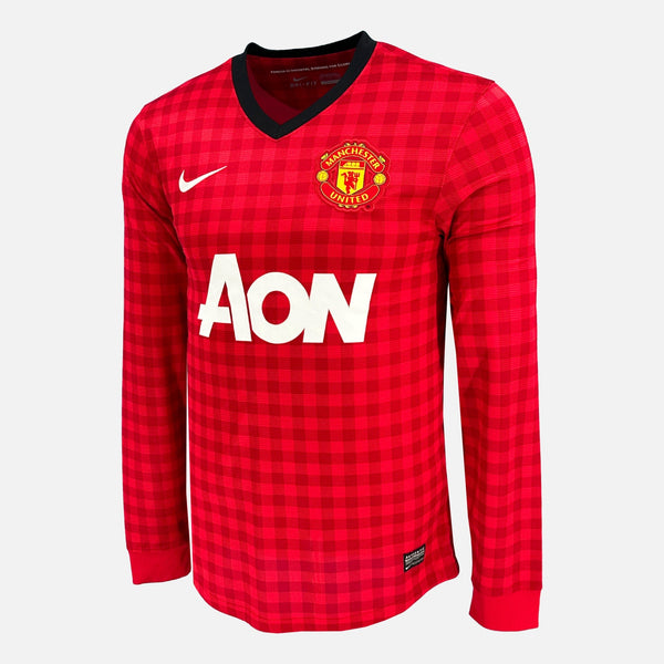 2012-13 Manchester United Home Shirt long sleeve [Perfect] S