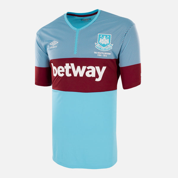 2015-16 West Ham Away shirt blue classic football kit