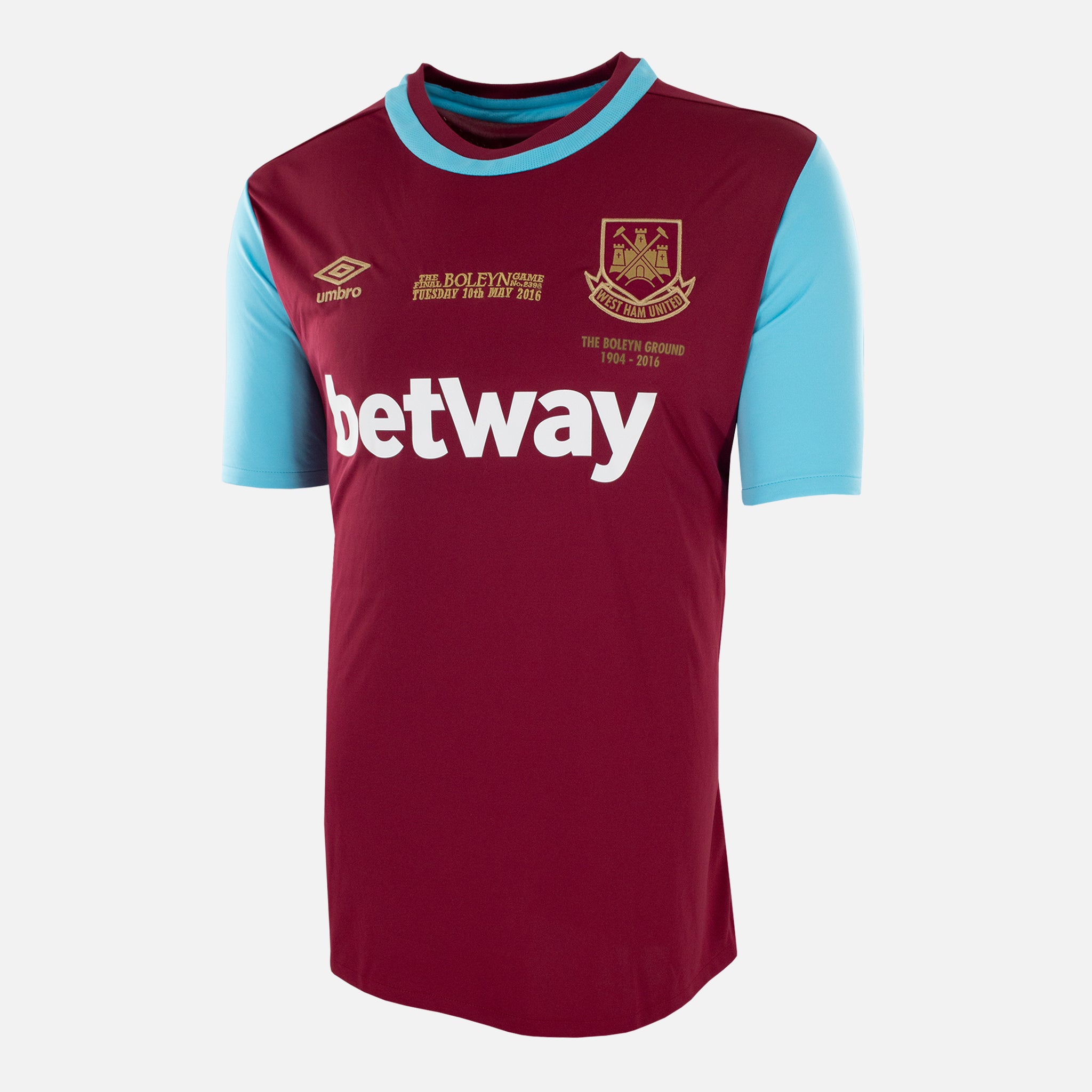 201516 West Ham Home Shirt Final Boleyn Game embroidery [New] The Vault