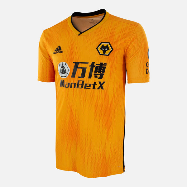 2019-20 Wolves home shirt orange Adidas classic football kit