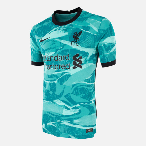 2020-21 Liverpool away shirt classic football kit turquoise