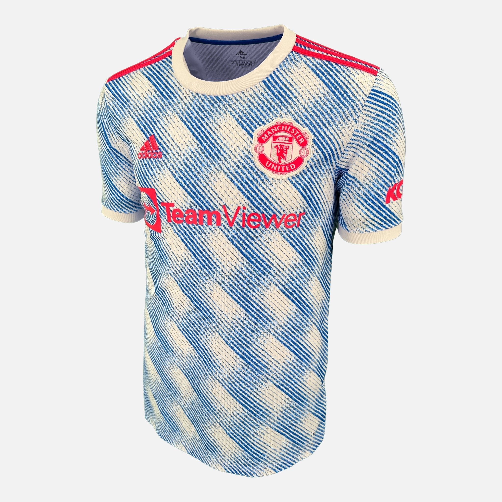 Blue and white manchester best sale united shirt