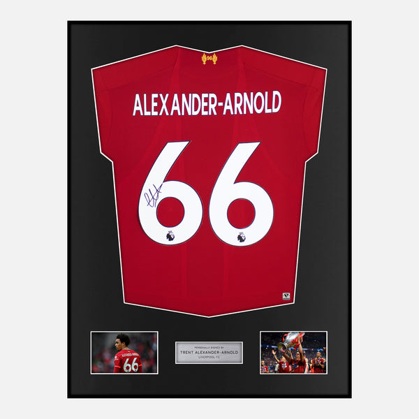 Framed Liverpool Signed Trent Alexander Arnold Autographed Shirt Home 2019-20