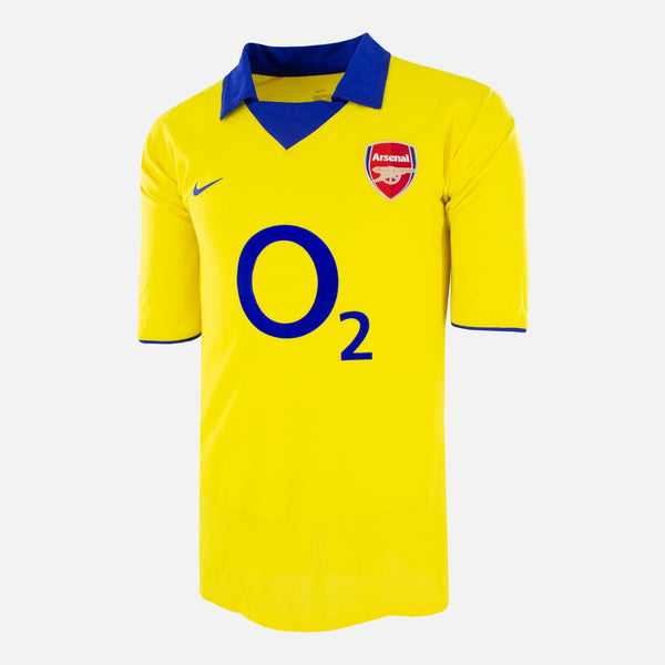 Arsenal Yellow Shirt Away 2003-05 O2