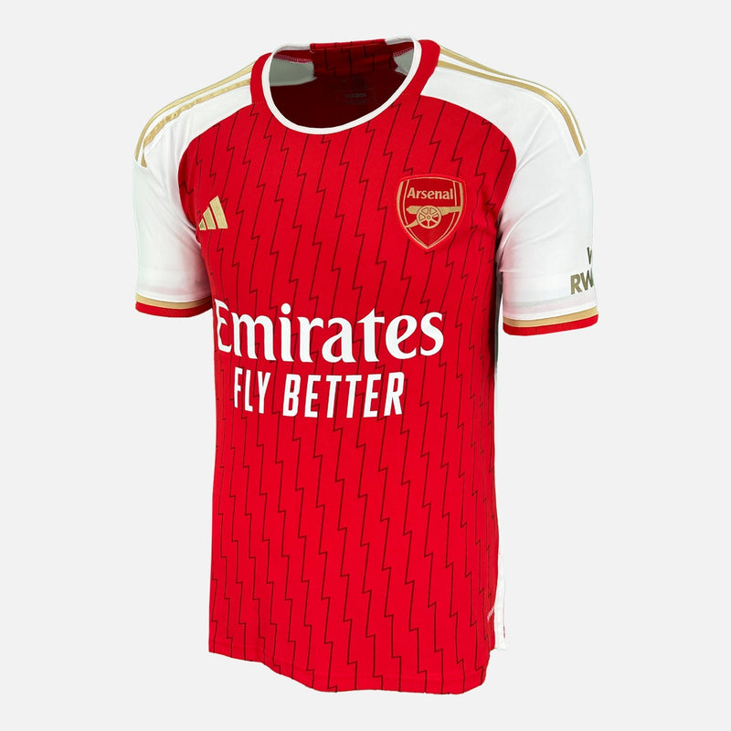 Bukayo Saka Signed Arsenal Shirt 2023-24 Home Cup [7]