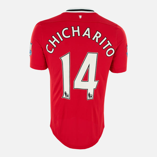 Chicharito Match Worn Manchester United SHirt Javier Hernandez
