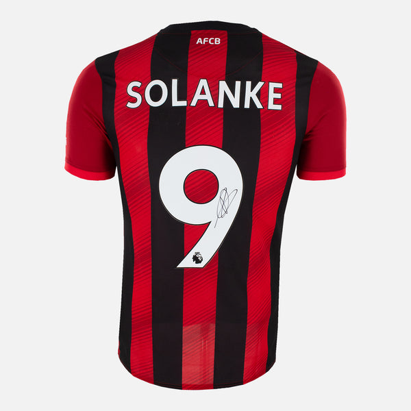Dominic Solanke Signed Bournemouth Home Shirt 2019-2020 football kit