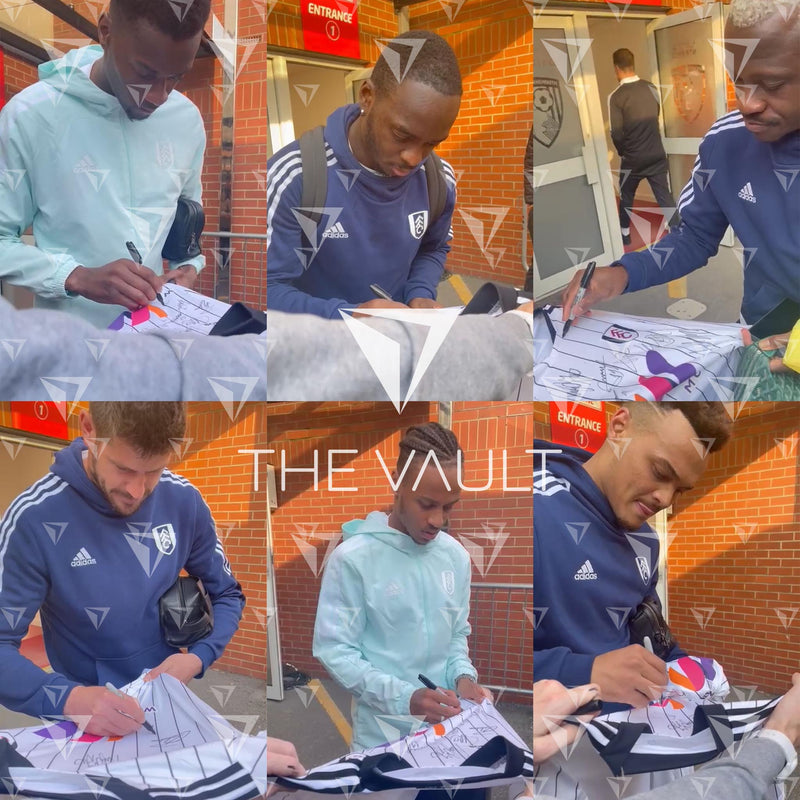 Squad Signed Fulham Shirt 2021-22 Home [19 Autographs]