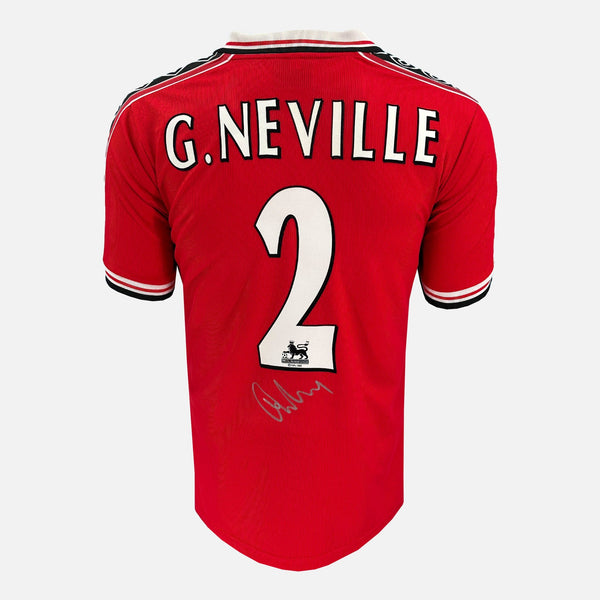 Gary Neville Signed Manchester United Shirt 1999 Treble [2]