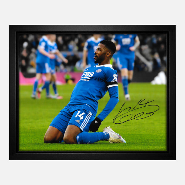 Framed Kelechi Iheanacho Signed Leicester City Photo