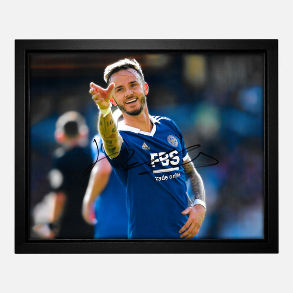 James Maddison Signed Leicester City Photo