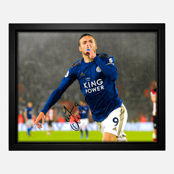 Framed Jamie Vardy Signed Leicester City Photo [8x10"]