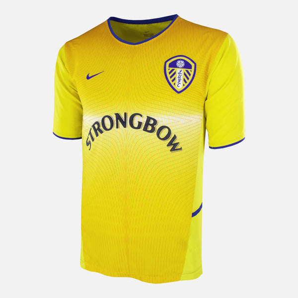Leeds United 2002-03 Yellow Away Kit Shirt