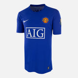Manchester United 2008-09 Blue Third Match Worn Shirt